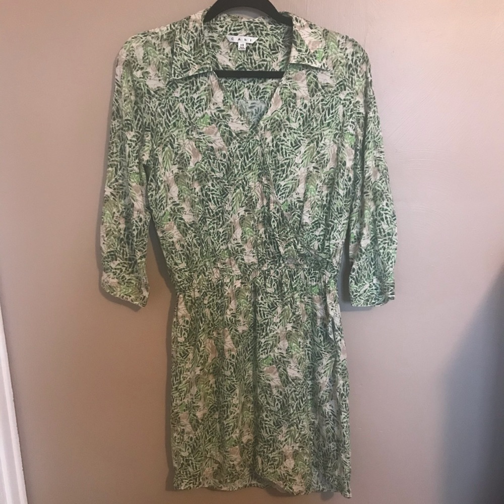 CAbi faux wrap dress